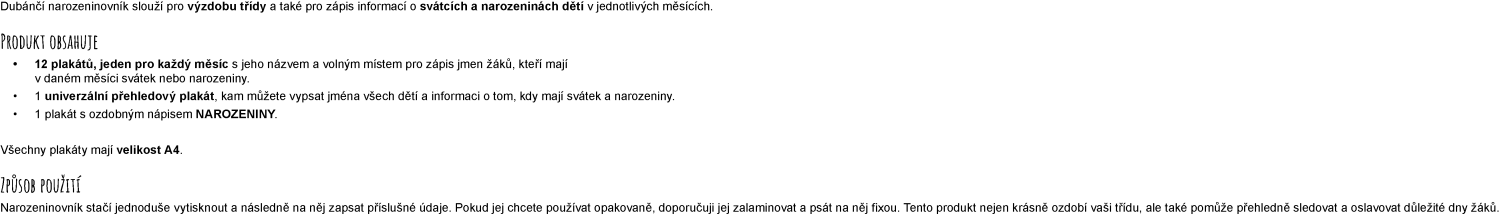 Dubánčí narozeninovník – obrázek 4