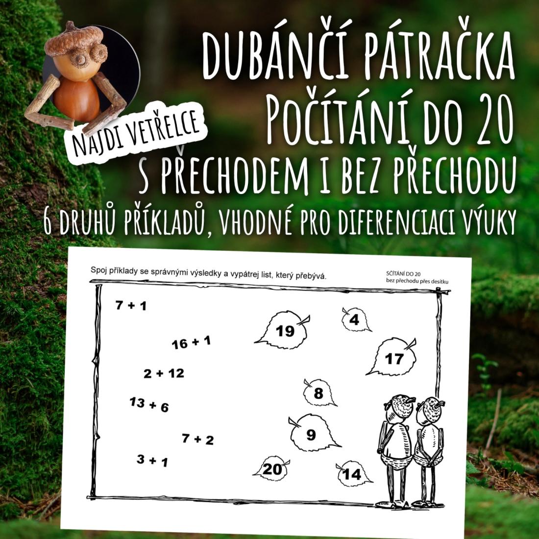 Dubánčí pátračka - Počítání do 20 s přechodem i bez přechodu