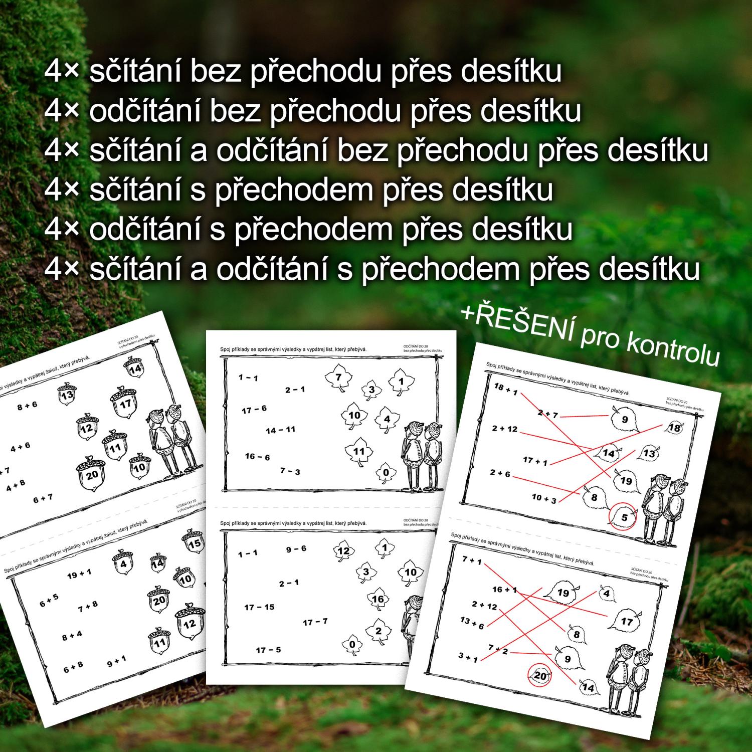 Dubánčí pátračka - Počítání do 20 s přechodem i bez přechodu – obrázek 2