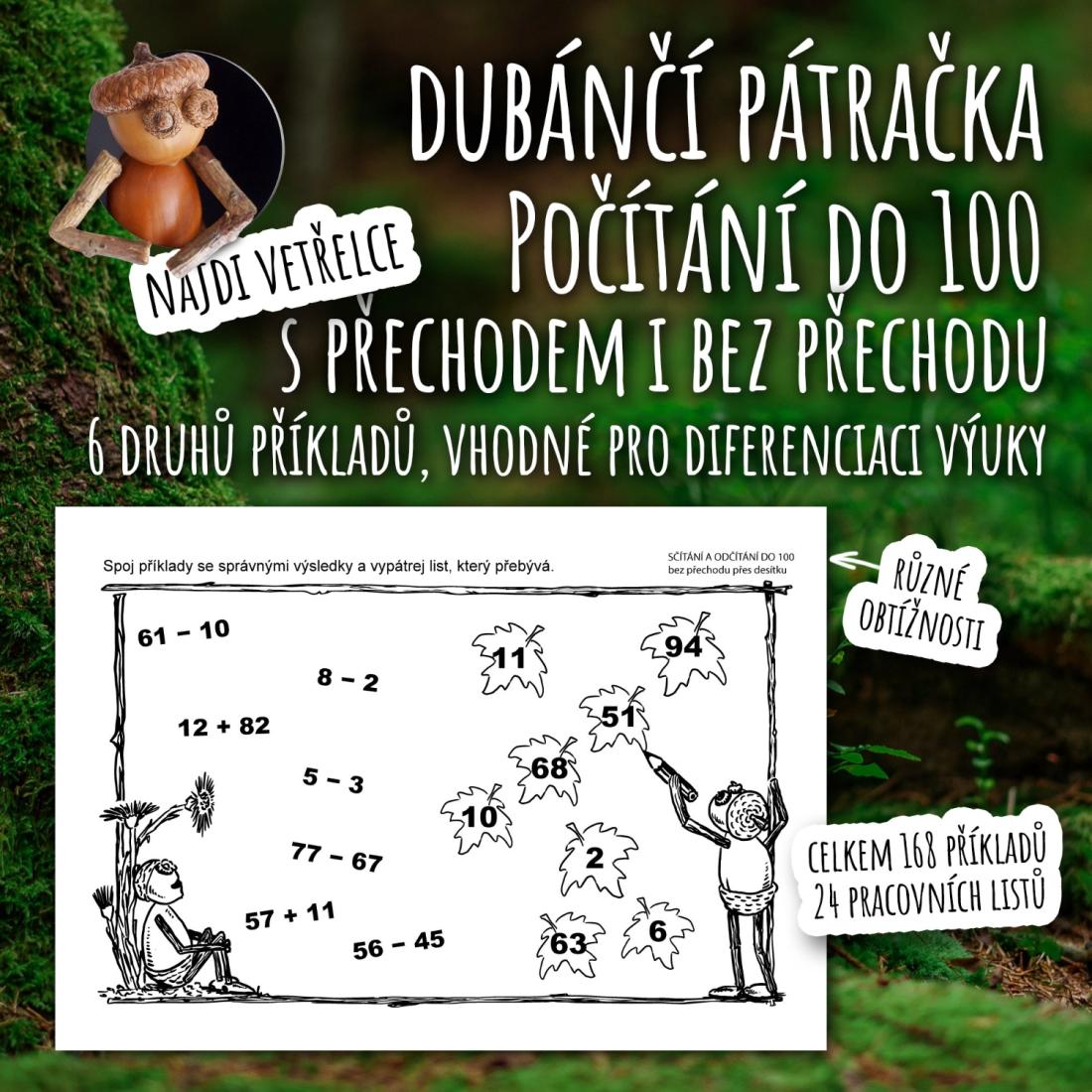 Dubánčí pátračka - Počítání do 100 s přechodem i bez přechodu