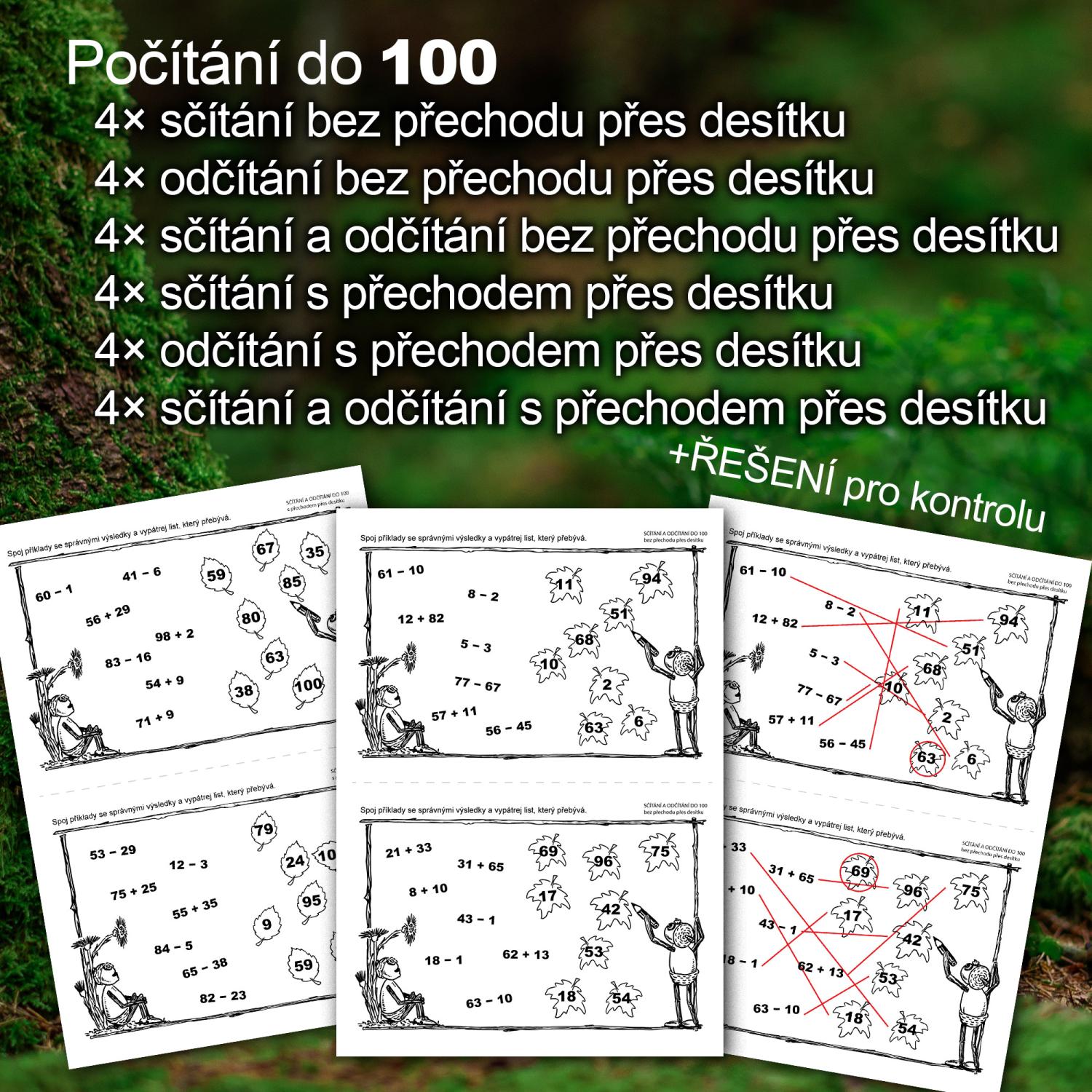 Dubánčí pátračka - Počítání do 100 s přechodem i bez přechodu – obrázek 2