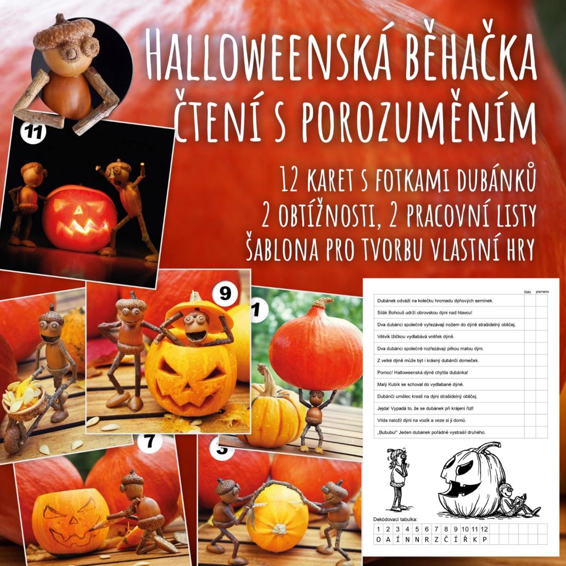 Halloweenská běhačka s porozuměním textu – Dubánci a dýně