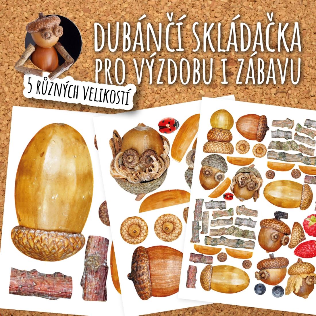 Dubánčí skládačka pro výzdobu třídy i kreativní tvoření
