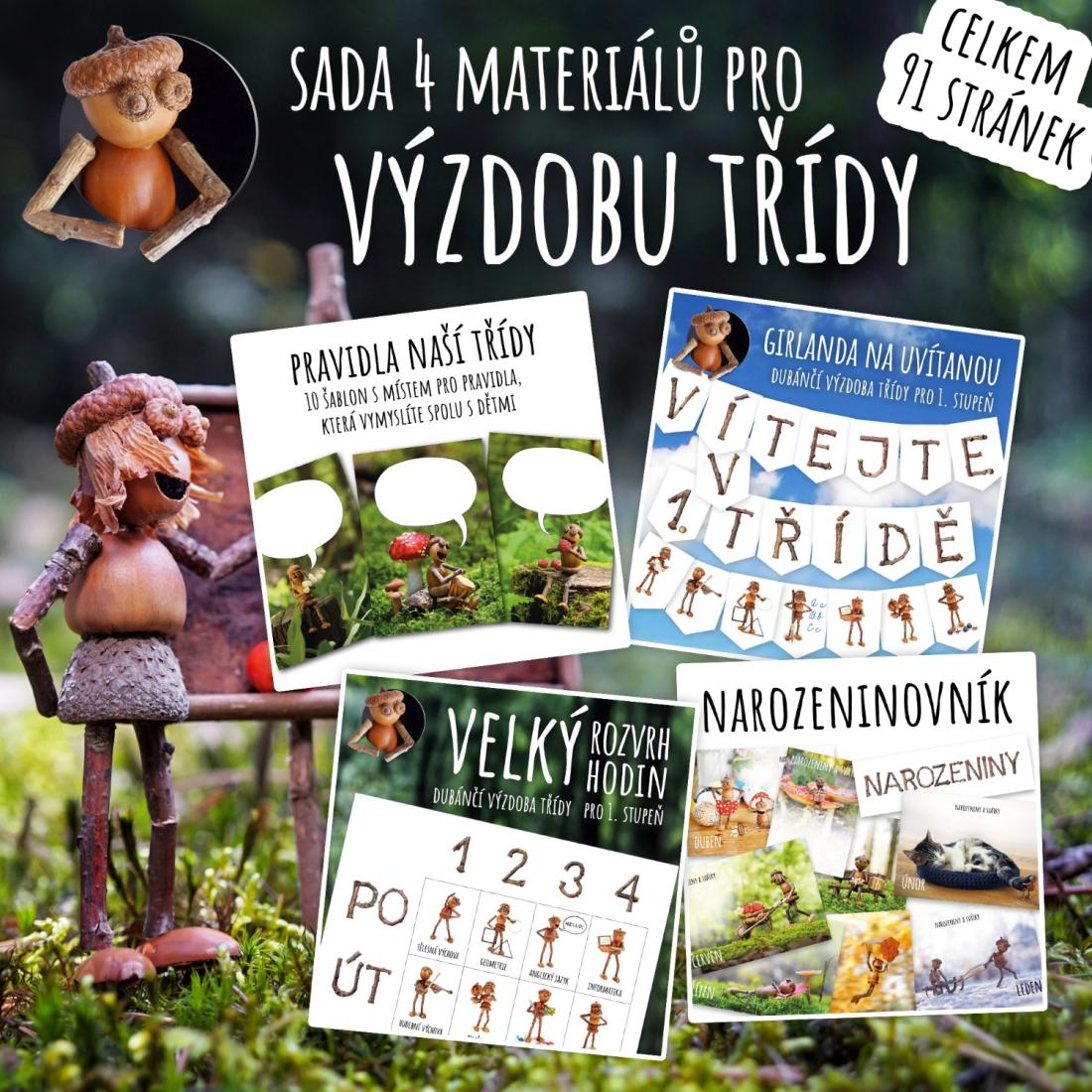 Dubánčí třída – výzdoba na celý rok - sada 4 materiálů