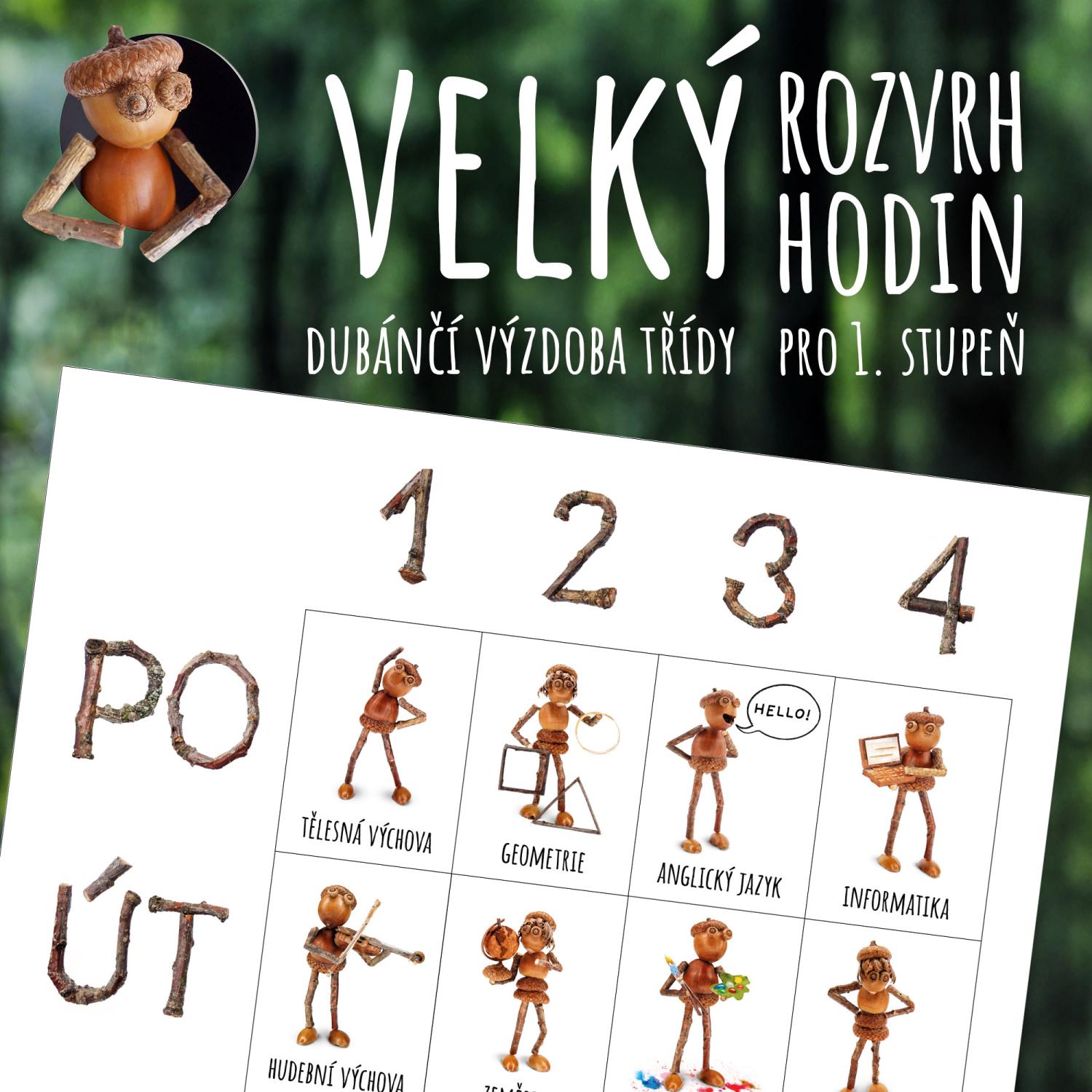 Dubánčí třída – výzdoba na celý rok - sada 4 materiálů – obrázek 2