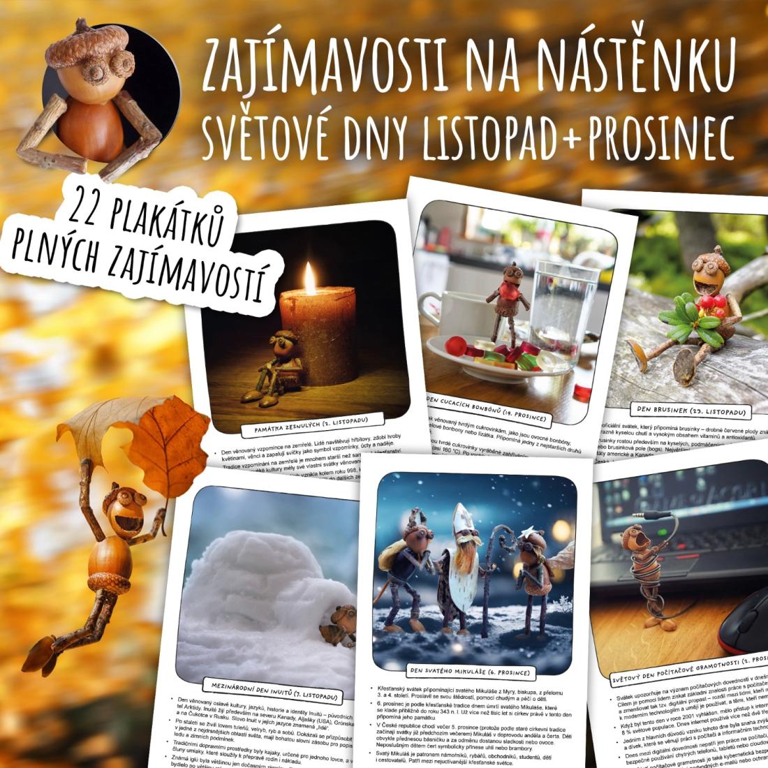 Zajímavosti na nástěnku: Světové dny – listopad a prosinec