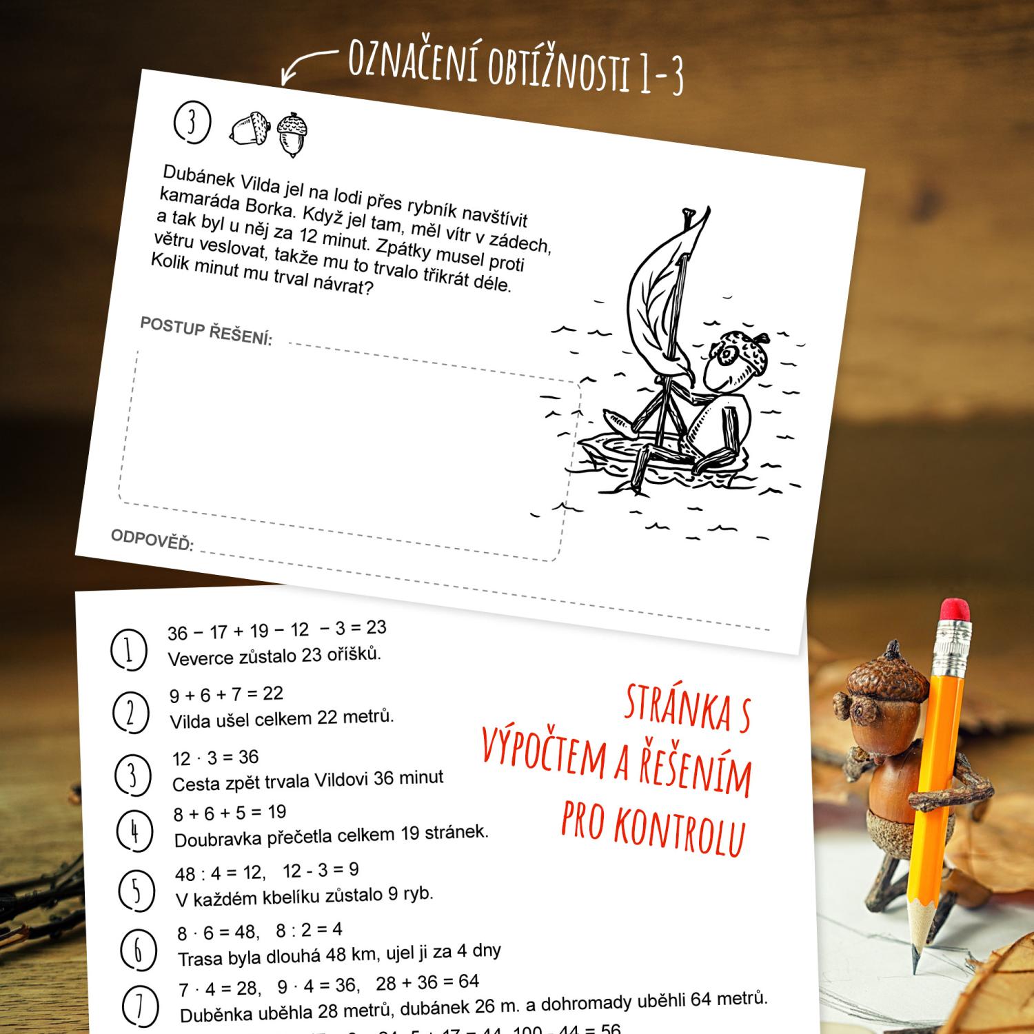 Veselé slovní úlohy s omalovánkami – obrázek 2