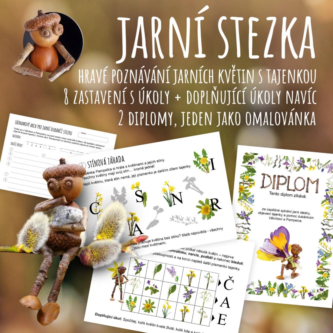 Jarní stezka s dubánky - poznej jarní květiny