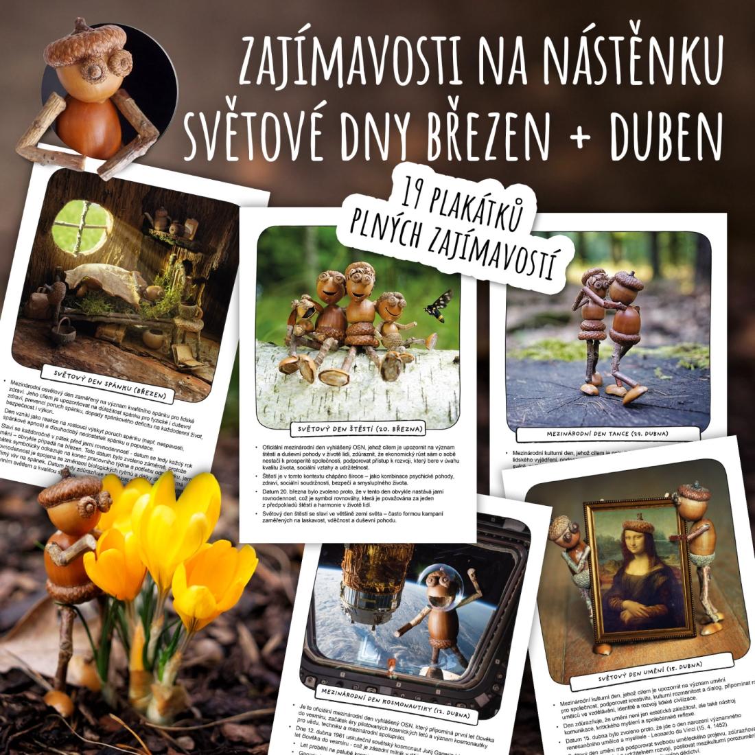 Zajímavosti na nástěnku: Světové dny – březen a duben