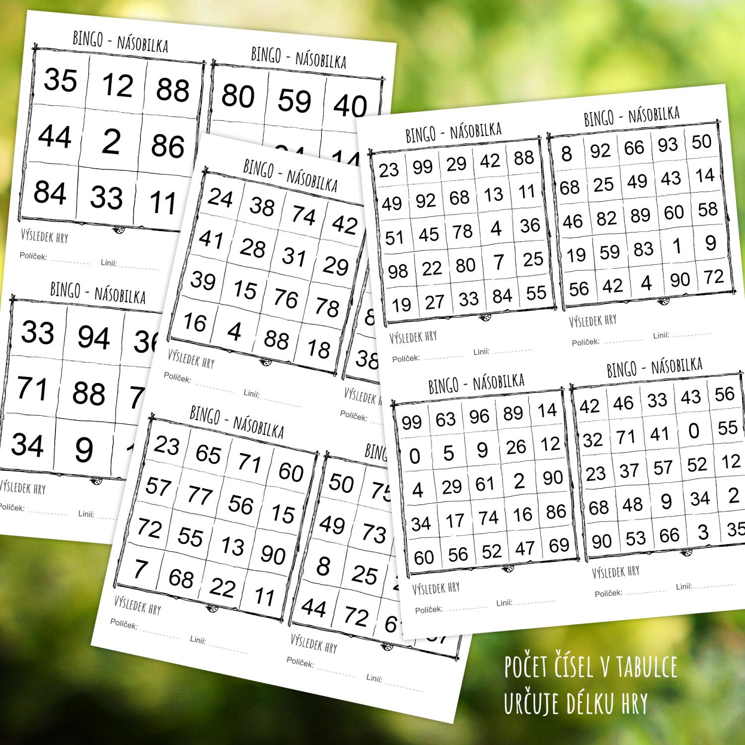 Matematické BINGO - počítání do 100 – obrázek 2