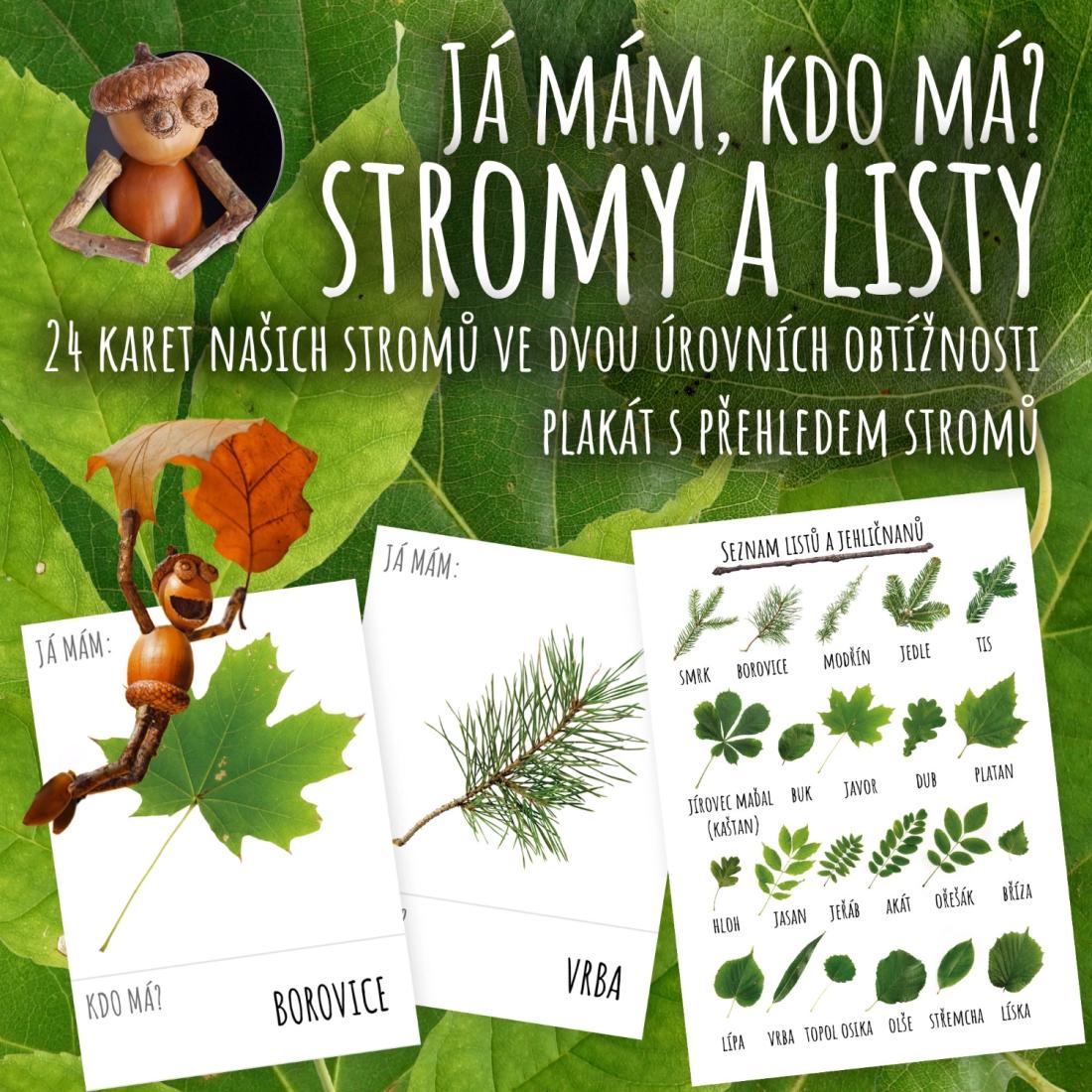 Já mám kdo má - karty pro stromy a listy
