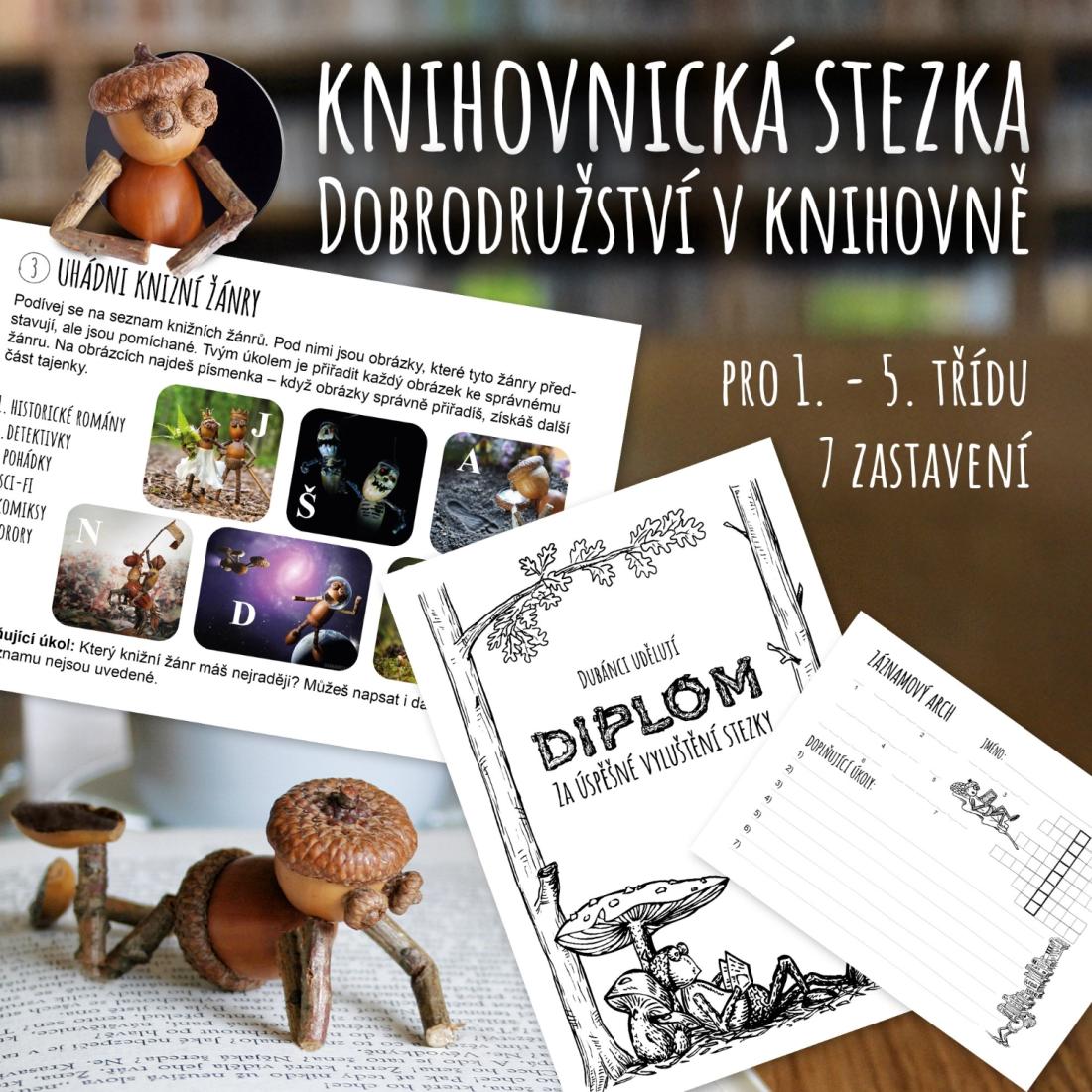 Dobrodružství v knihovně - knihovnická stezka
