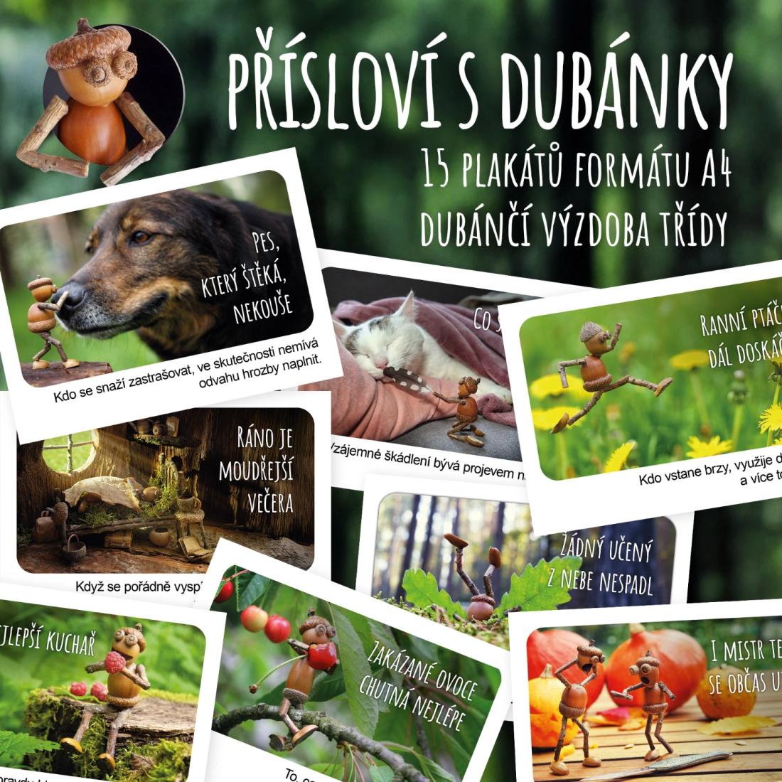 Přísloví s dubánky - plakáty