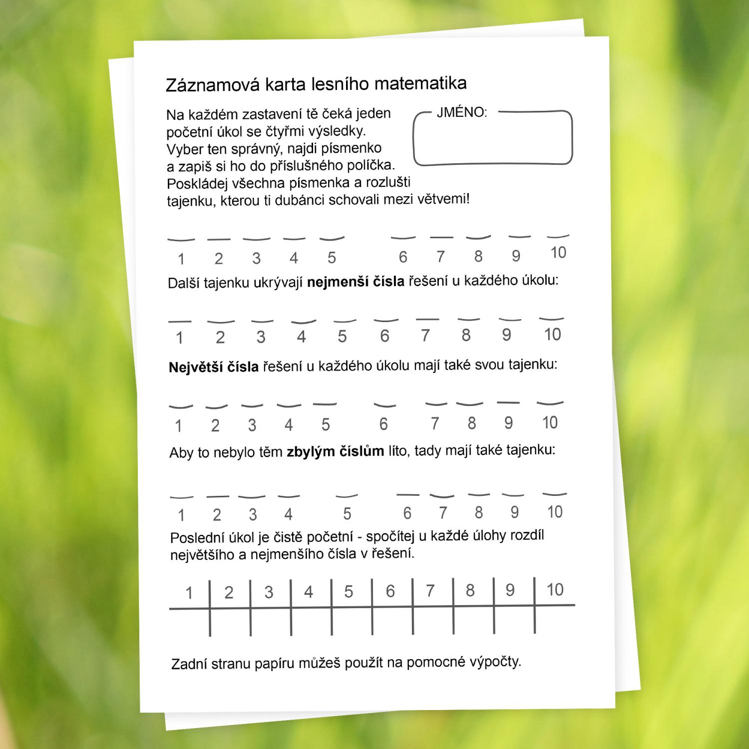 Matematická stezka – obrázek 3