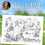 Léto s dubánky - kooperativní omalovánka