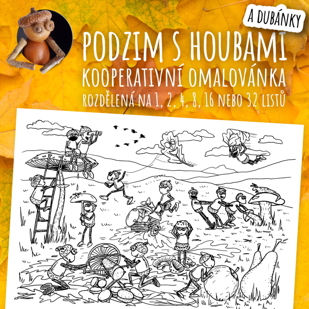 Podzimní mega omalovánka
