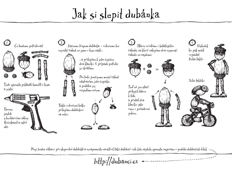 Kreslený návod na dubánka